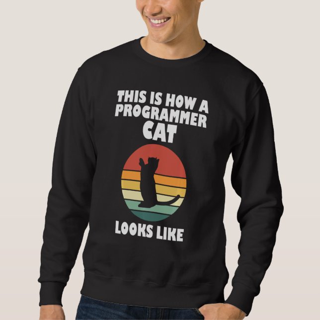 Sudadera Graciosos Gatos E Ingenieros De Programación Los C (Anverso)