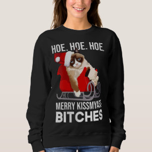 Sudadera Graciosos gatos Navidades Humor para adultos Navid