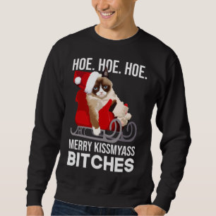 Sudadera Graciosos gatos Navidades Humor para adultos Navid