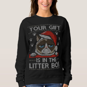 Sudadera Graciosos Gatos Navidades Tus Regalos Están En La