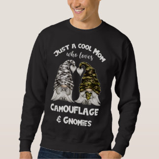 Sudadera Graciosos Gnomes De Camuflaje Para La Mamá De Guay