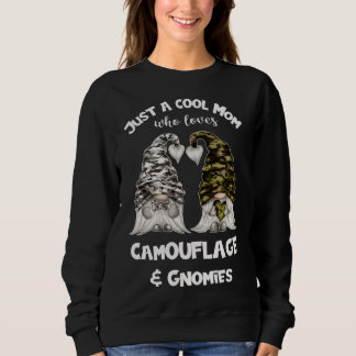 Sudadera Graciosos Gnomes De Camuflaje Para La Mamá De Guay