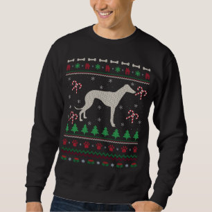 Sudadera Graciosos Navidades de perros de Greyhound italian