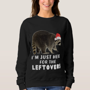 Sudadera Graciosos Navidades de Raccoon en Santa Hat