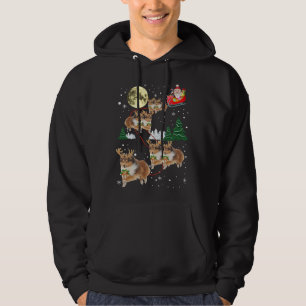 Sudadera Graciosos renos Sheltie Navidades de Navidad amant