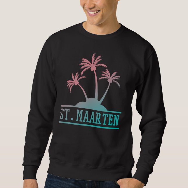 Sudadera Gradiente azul y rosa San Martín | Sint Martin (Anverso)