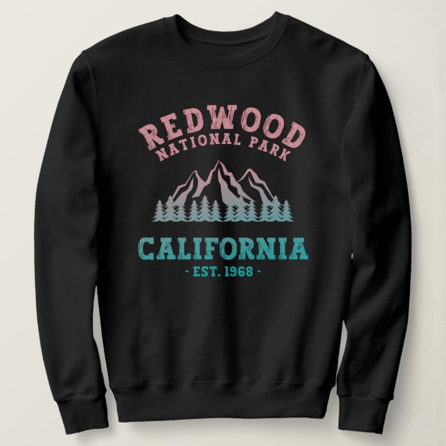 Sudadera Gradiente de California en el Parque Nacional Redw (Anverso del diseño)