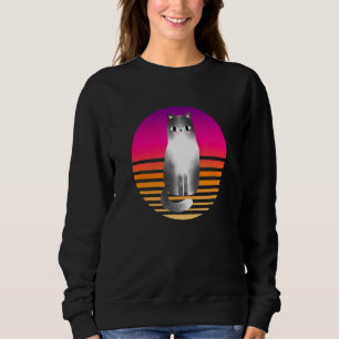 Sudadera Gradiente de gradiente de Naranja púrpura retro ra