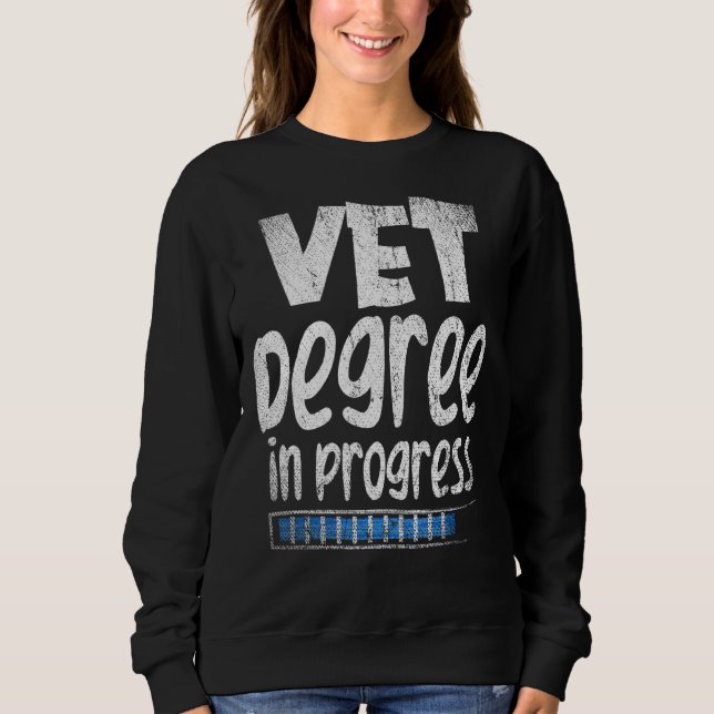 Sudadera Grado De Vet En Curso Asistente Veterinario Futuro (Anverso)