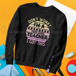 Sudadera Grado divertida de profesor que enseñas