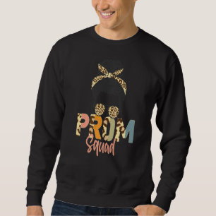 Sudadera Gradua Superior de Leopard Graphic Prom Squad 2022