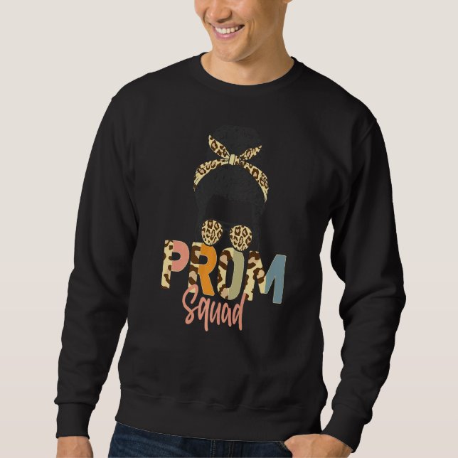 Sudadera Gradua Superior de Leopard Graphic Prom Squad 2022 (Anverso)