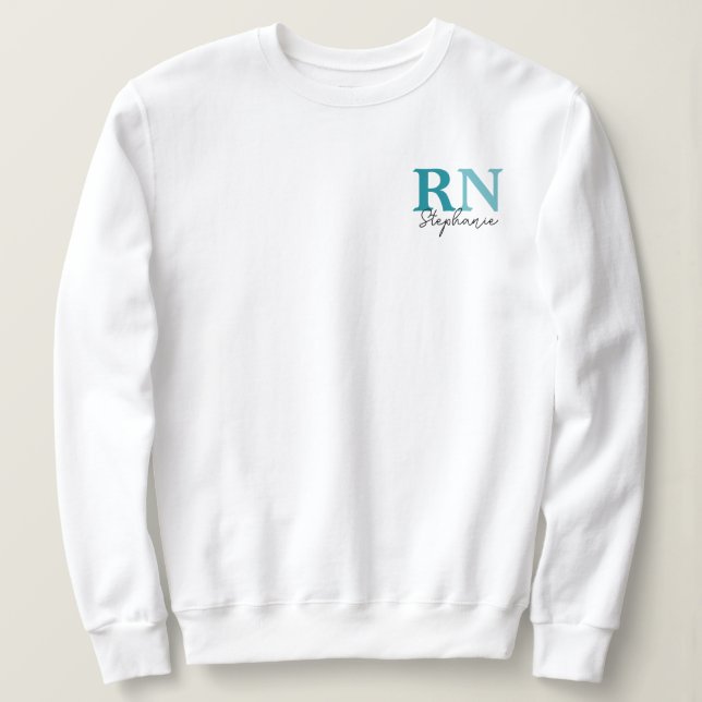 Sudadera Graduación de enfermeras registradas de RN persona (Anverso del diseño)