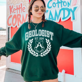Sudadera Graduación de Geología personalizado Est 2024 Coll