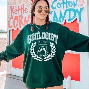 Sudadera Graduación de Geología personalizado Est 2024 Coll