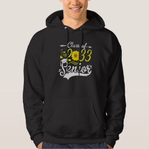 Sudadera Graduación de girasol Clase Senior de 2033 33 Grac