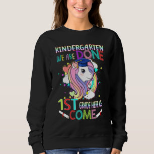 Sudadera Graduación de jardín de niños Unicornio mágico 1er