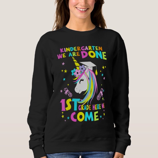Sudadera Graduación de jardines de infancia Unicornio mágic (Anverso)