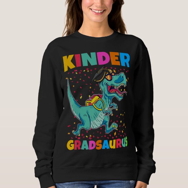 Sudadera Graduación de Kinder Gradsaurus (Anverso)