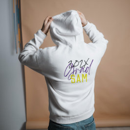 Sudadera GRADUACIÓN DE LA UNIVERSIDAD DE TEXTO DE COLOR per