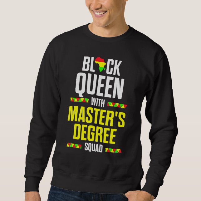 Sudadera Graduación de máster de Reina Negra (Anverso)