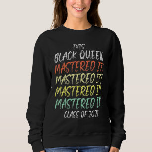 Sudadera Graduación de másters Black Queen 30