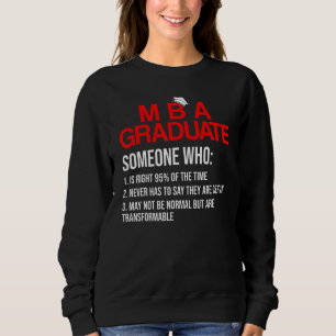 Sudadera Graduación de MBA Student Business Degree