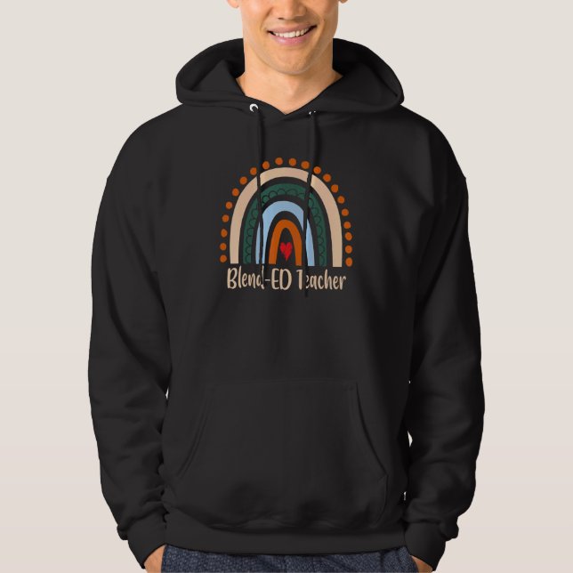 Sudadera Graduación del Boho Rainbow de la docente de Blend (Anverso)