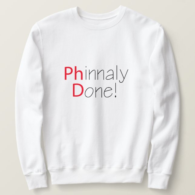 Sudadera Graduación Gradual De Phd Gradada Gradual (Anverso del diseño)