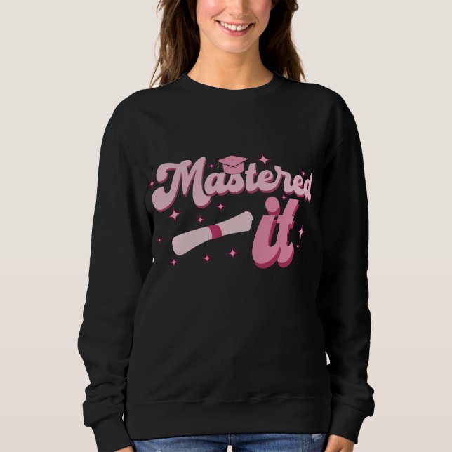 Sudadera Graduado con Máster Licenciado MBA Graduación (Anverso)