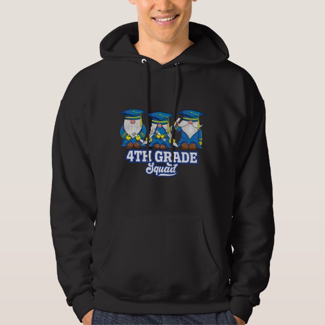 Sudadera Graduado Cute cuarto grado gnomo Seniors Graduatio (Anverso)