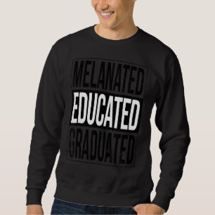 Sudadera Graduado de Graduado Negro Melanizado Hbcu