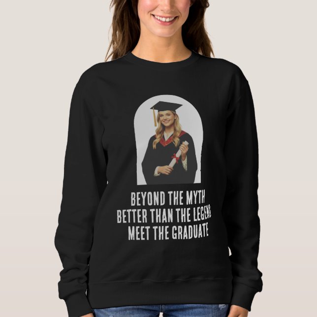 Sudadera Graduado Negro Legendario  (Anverso)