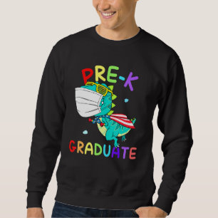 Sudadera Graduado preuniversitario Super T Rex Face Mask Bo