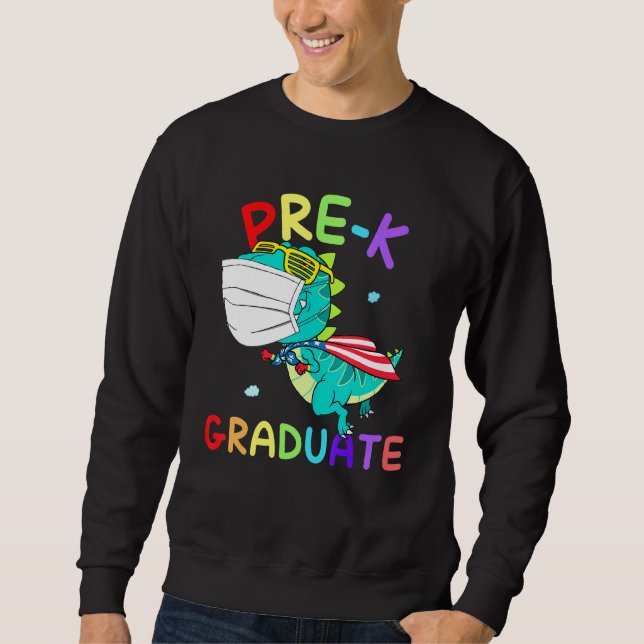 Sudadera Graduado preuniversitario Super T Rex Face Mask Bo (Anverso)