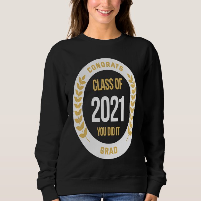 Sudadera Graduation  For Her Him 2021 High School College M (Anverso)