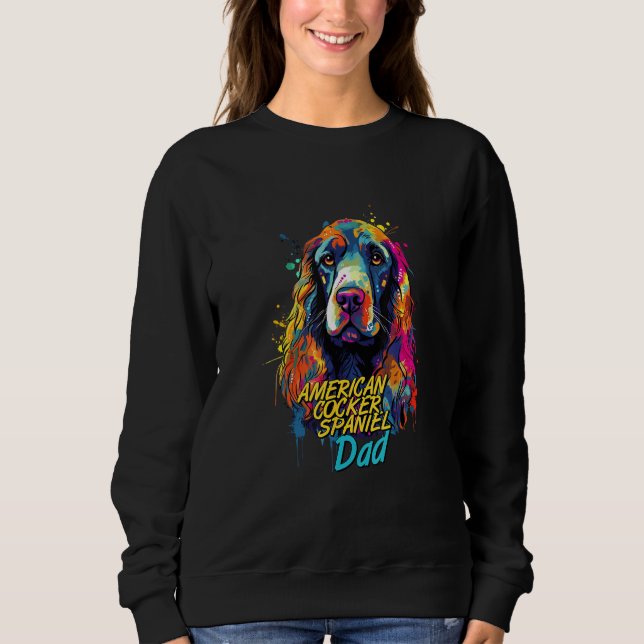 Sudadera Graffiti American Cocker Spaniel Dad Mural Street  (Anverso)