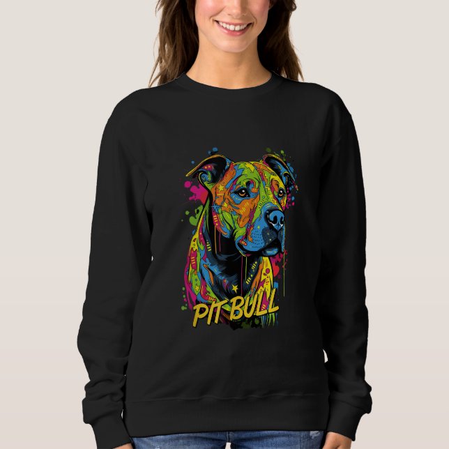 Sudadera Graffiti American Pit Bull Terrier Mural Street Do (Anverso)