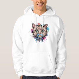 Sudadera Graffiti Cat Face Hoodie