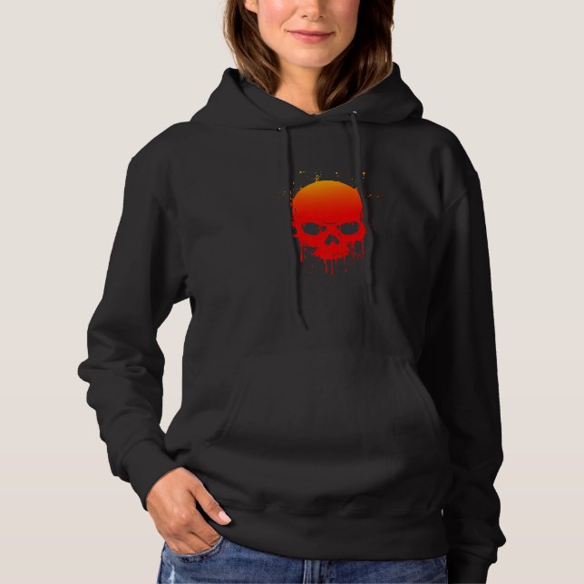 Sudadera Graffiti de cráneo pintado con spray (Anverso)