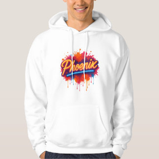 Sudadera Graffiti de Phoenix Neon - Brillo de arte de la ca