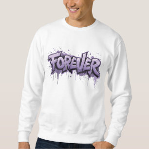 Sudadera Graffiti Lavanda Infinito "POR SIEMPRE"