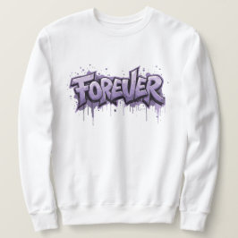 Sudadera Graffiti Lavender Infinity "FOREVER"