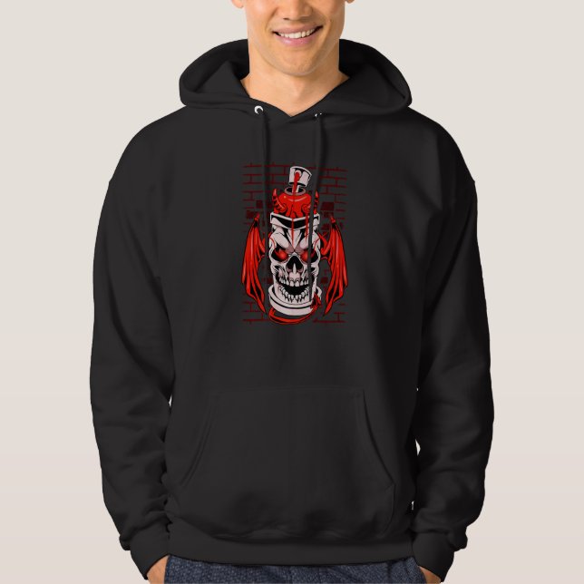 Sudadera Graffiti Spray Paint Urban Street Devil (Anverso)