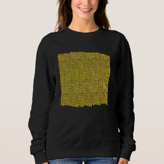 Sudadera Gráfica amarilla de la mano de la línea insensible