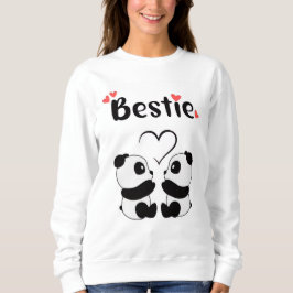 Sudadera gráfica con pandas adorables