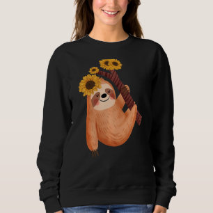 Sudadera Gráfica de animales de eslora de girasol suave