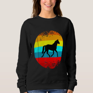 Sudadera Gráfica De Animales De Granja Retro Con Caballo Vi