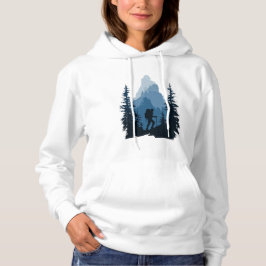 Sudadera Gráfica de aventura de silueta de montaña del club