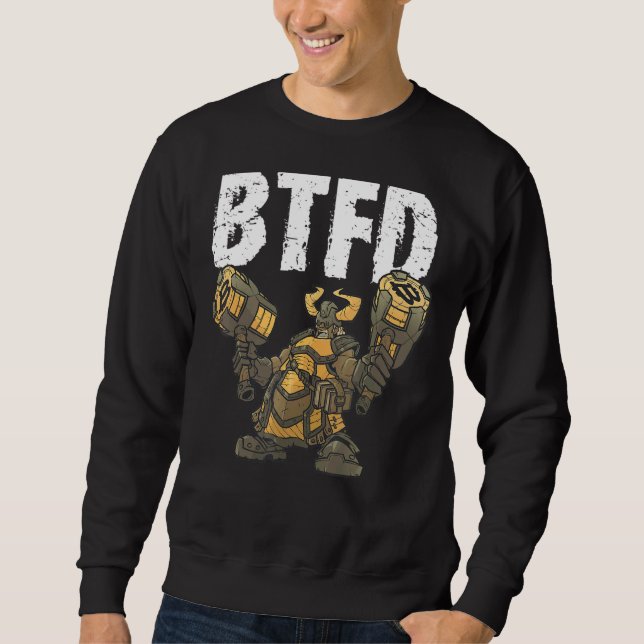 Sudadera Gráfica De Bitcoin Btf Comprar El Dip Divirtiendo  (Anverso)